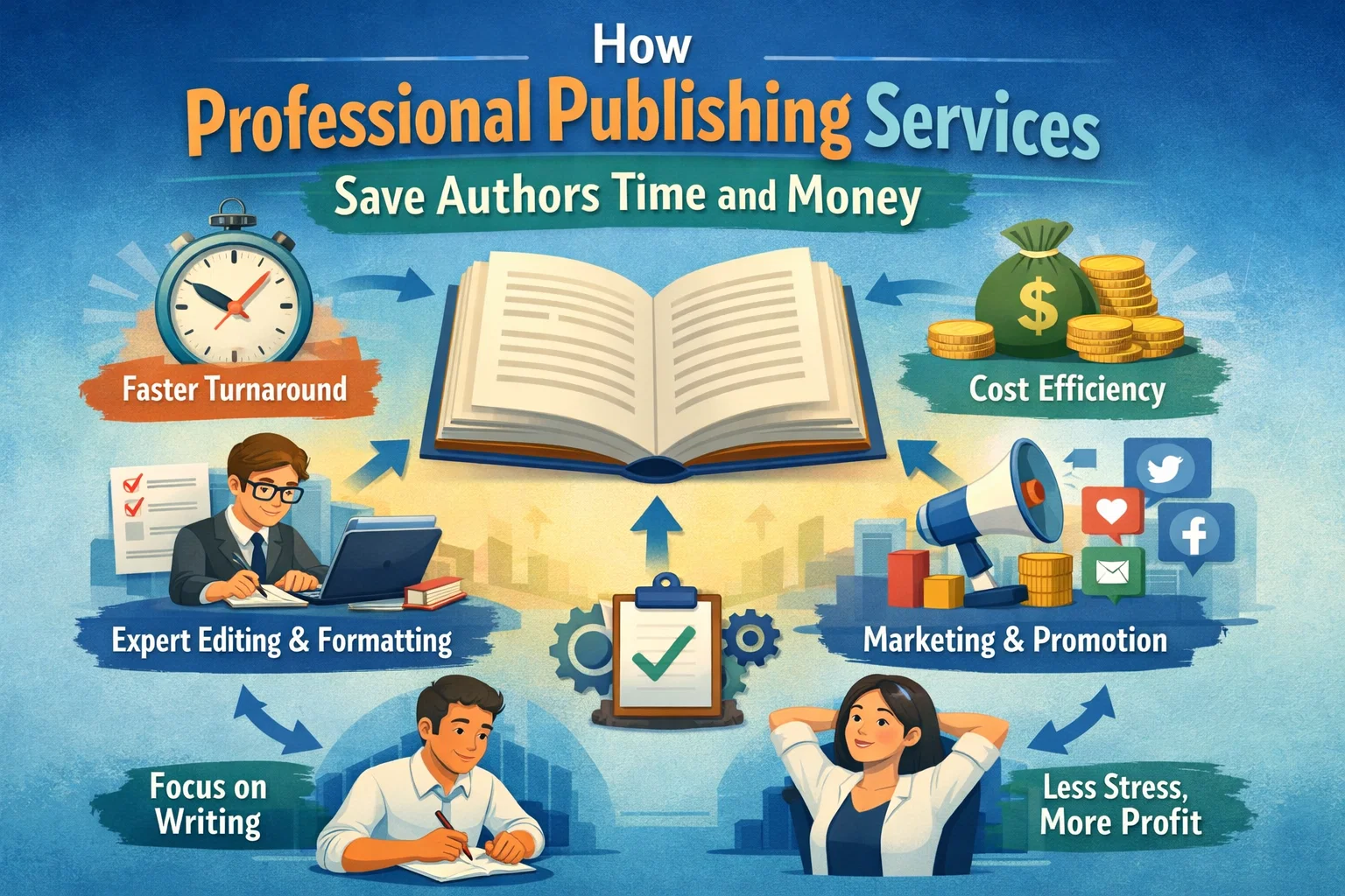 How Professional Publishing Services Save Authors Time and Money